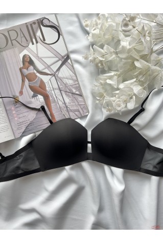 Гладкий бюстгальтер-топ балконет с пуш-ап Lora Iris 8111